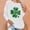White, variant on VgaVtl Women's Sweatshirt Long Sleeve St. Paddy's Day Plus Size Womens Tops Vacation Casual Loose Glitter Shamrock Tops,White 2XL