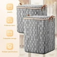 thumbnail image 4 of Large Capacity Laundry Hamper with Lid and Handles Portable Foldable Storage Basket for Clothes Toys Towels Home Organization, 4 of 4