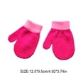 thumbnail image 4 of Manoplas para niños Minnieouse calentador de manos exteriores guantes color sólido Rosa roja, 4 of 6