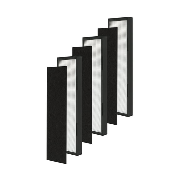 Nispira True HEPA Filter C Replacement for Germ Air Purifier FLT5000 AC5000 AC5250 Black Decker BXAP040 BXAP250 Idylis IAP-GG-125 3 Packs
