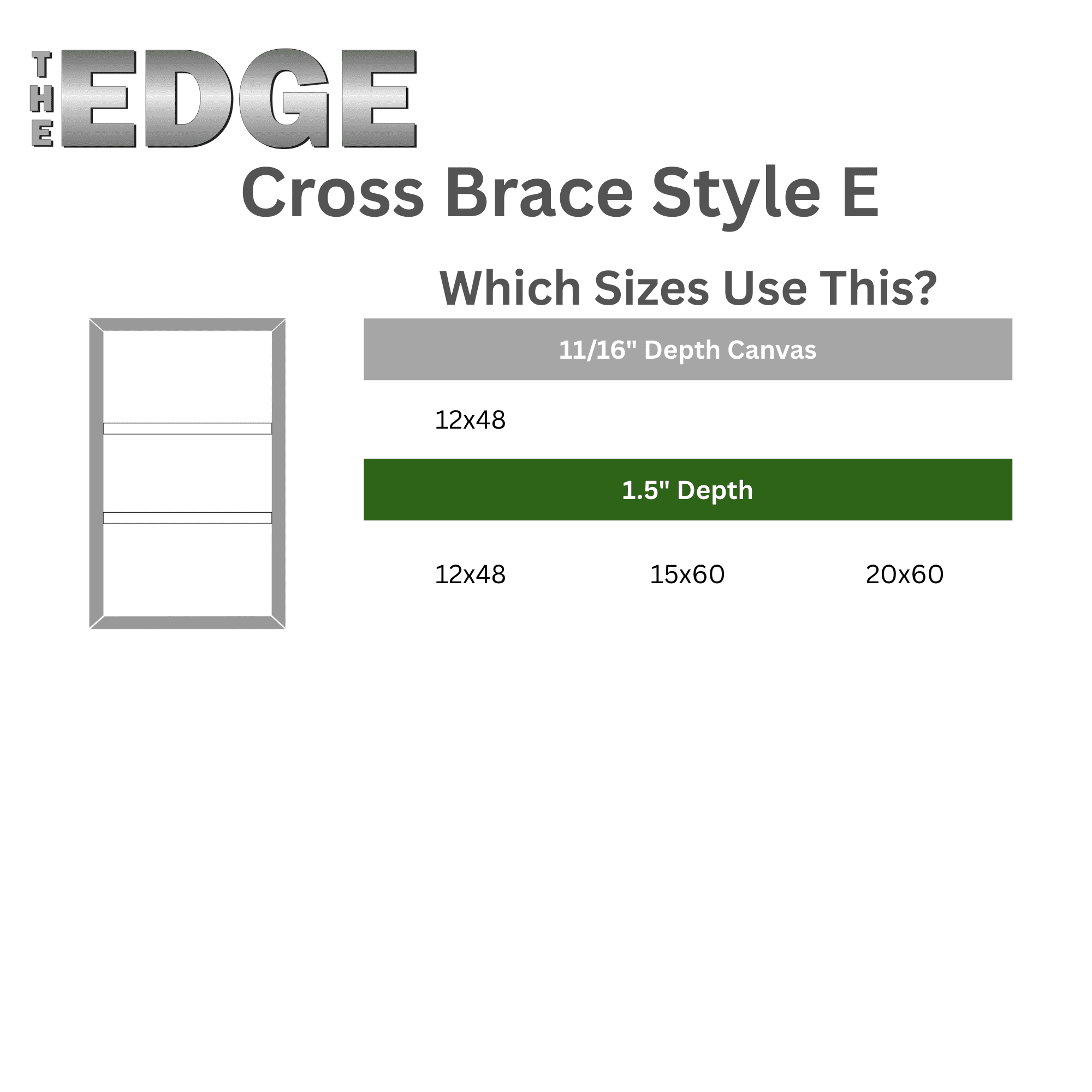 Creative Mark The Edge All Media Cotton Deluxe Stretched Canvas - 3 Pack of 1-1/2'' Deep Triple Acrylic Primed Canvas for Painting