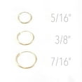thumbnail image 2 of Hinged Hoop Earring Vintage Look Gold Plated 22G Perfect for Nose, Cartilage, 2 of 6