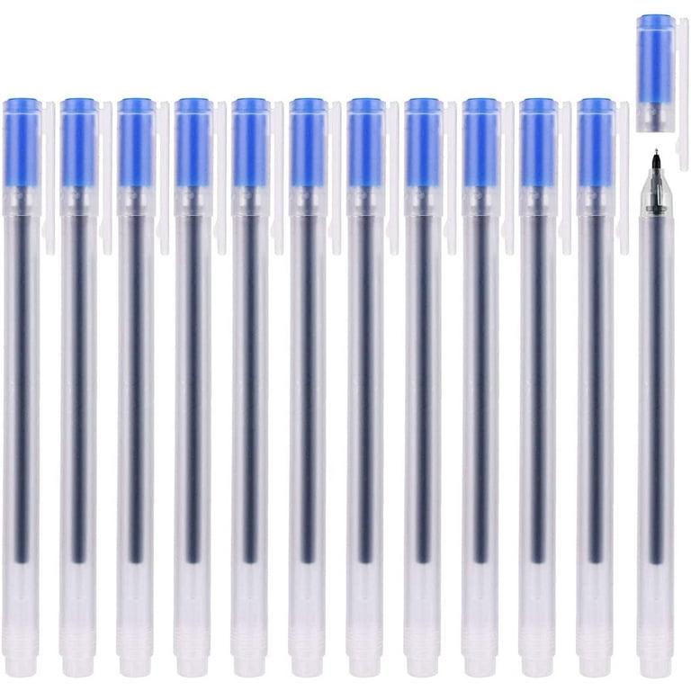 12 PCS Colored gel pens set Kawaii blue 0.5 mm ballpoint pen for journal  Cute School supplies Korean stationery