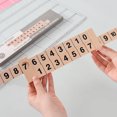 thumbnail image 3 of Wooden Math Arithmetic 1-10 Addition Subtract Learning Ruler Scientific Rail Design Ruler Kids Education Toys Children Gifts, 3 of 8