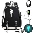 thumbnail image 1 of Billie Eilish Billie Eilish Pattern Usb Charging Backpack Student Schoolbag Outdoor Shoulder Schoolbag, 1 of 5