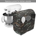 thumbnail image 2 of Fishing Theme Stand Mixer Cover, Pattern of Nautical Elements with Fish Fisherman Lures Trees Rods, Kitchen Appliance Organizer Bag Cover with Pockets, 5 Quarts, Dark Taupe Multicolor, by Ambesonne, 2 of 4