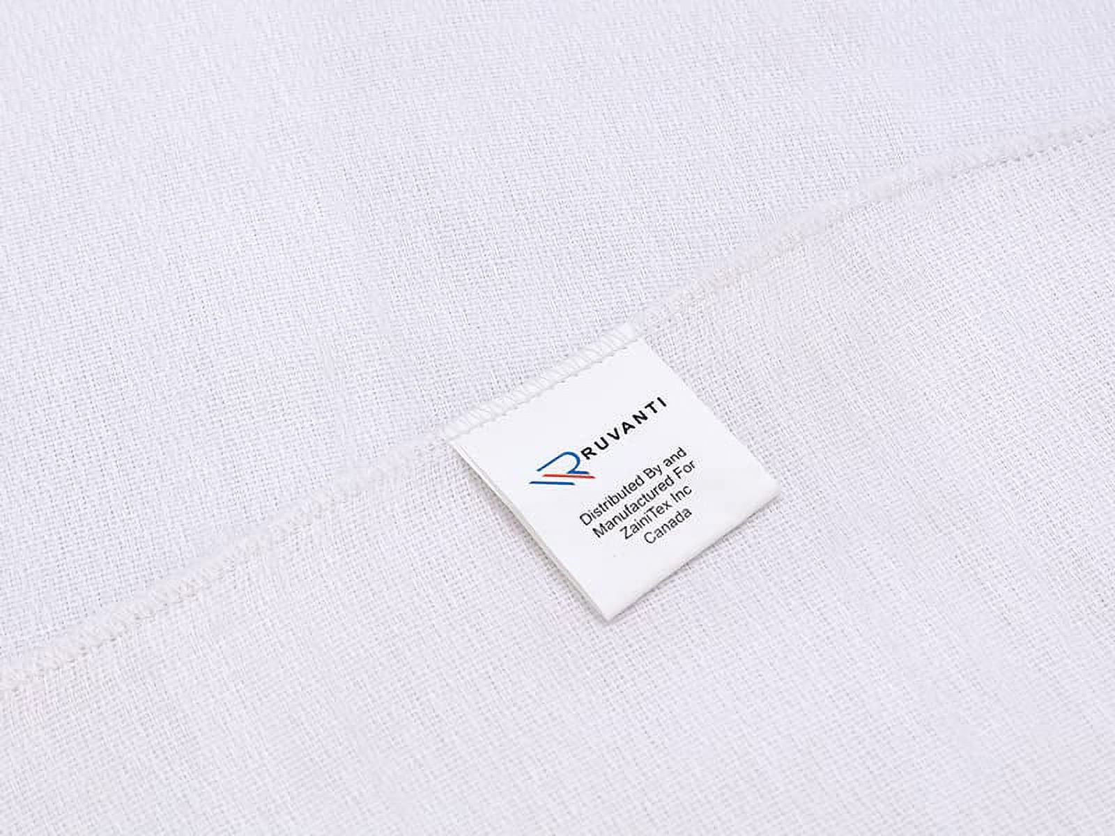 Ruvanti 6 Pack Birdseye Cloth Baby Diapers 100% Organic Cotton Reusable Diapers Extra Large 24 x 24" Burp Cloths for Babies White:.