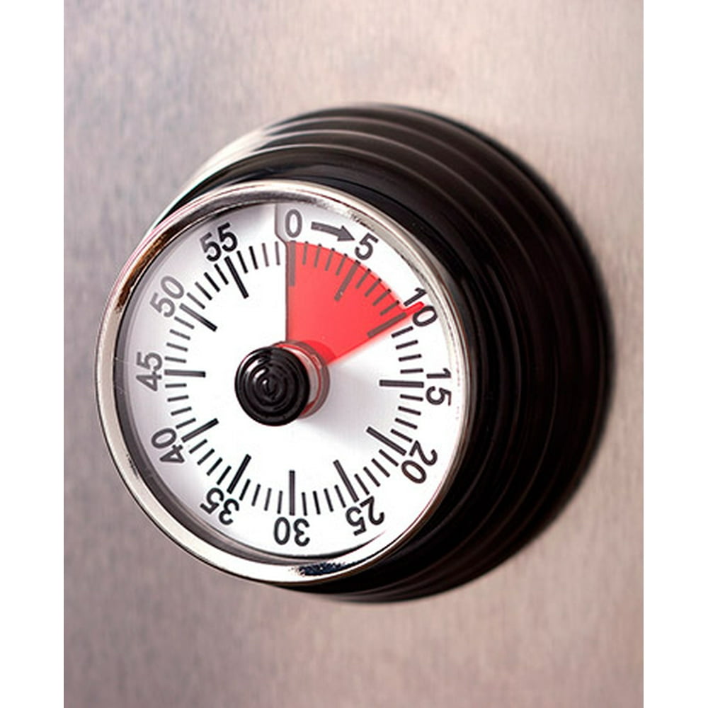 The Lakeside Collection 60minute Retro Kitchen Timer Black