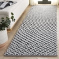 thumbnail image 2 of SAFAVIEH Natural Fiber Couture Saleem Geometric Runner Rug, Teal/Grey, 2'3" x 8', 2 of 6