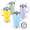 Matcha Green Light Purple Yellow Sky Blue-4 Pack, variant on 20oz Stainless Steel Tumbler 6 Pack, Maya Blue Matcha Light Purple Pink Yellow Sky Blue, with Handle and Lid