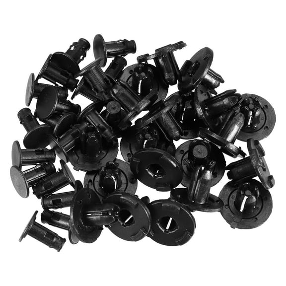 Unique Bargains 20 Pcs Push Type Retainer Clips No.0155305323  for Nissan Frontier 2005-2019 Plastic Black