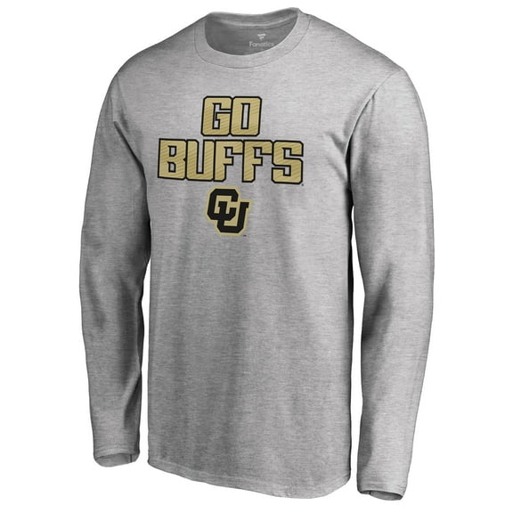 Men's Heathered Gray Colorado Buffaloes Hometown Collection Long Sleeve T-Shirt