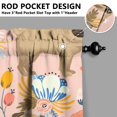 thumbnail image 5 of Dog Print Kitchen Curtains 36 Inch Short - 3 Panel Set, Cute Puppy & Floral Design, Rod Pocket Pet Lover Curtains 100% Polyester, Paw & Bone Pattern for Kitchen, Living Room, Bedroom, Easy Wash, 5 of 6