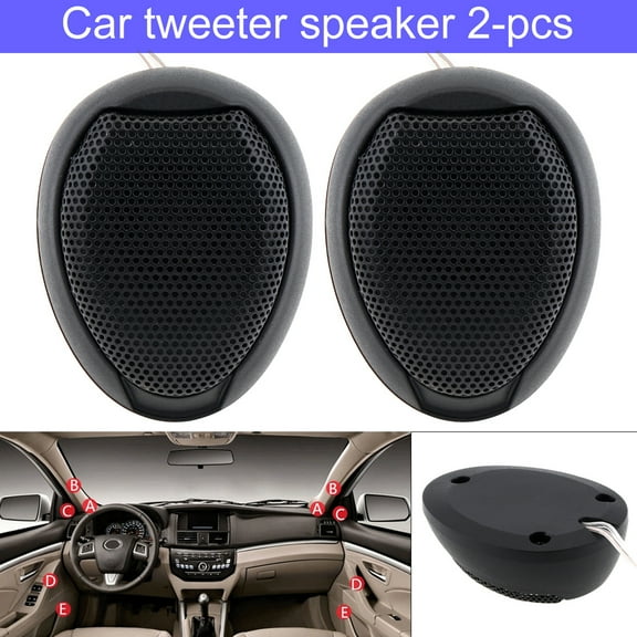 Mixfeer Universal 2pcs 1000W High Efficiency Mini Dome Tweeter Speakers for Car Audio System