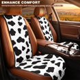 thumbnail image 3 of Eheartsgir Cow Print Car Front Seat Covers, Breathable Polyester Seat Protector for Universal Vehicle and Pet Travel, 3 of 7