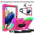 thumbnail image 6 of LTROP Samsung Galaxy Tab A8 10.5 inch Case 2022, Galaxy Tab A8 Case, Shockproof [Swivel Stand] [Hand Shoulder Strap] Kids Case for Samsung Galaxy Tab A8 10.5 2022 (SM-X200/X205/X207), Pink, 6 of 8