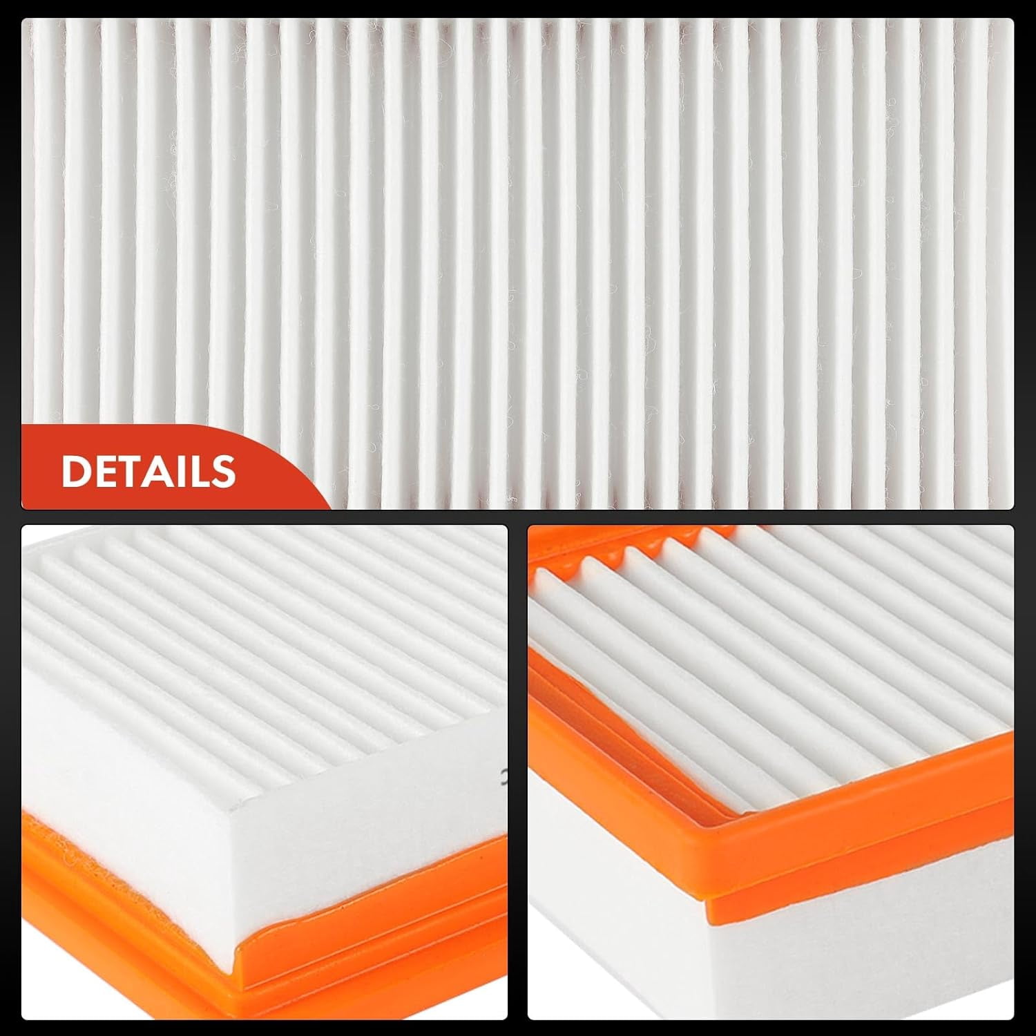 A-Premium Front 2-PC Engine Air Filter Compatible with Hyundai Accent 2018-2022 & Kia Rio 2018-2023, 1.6L, Replace# 28113H9100, 281138100