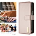 thumbnail image 2 of Dteck for Samsung Galaxy Z Fold 4 Case, Hangbag PU Leather Flip Phone Case for Galaxy Z Fold 4 with 9 Card Slots Holder Zipper Pocket, Gold, 2 of 5