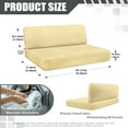 thumbnail image 7 of XYZCANDO Beige RV Dinette Cushions Stretchable RV Decor Comfortable Slip Covers for Loveseat Stylish Travel Trailer Accessories Camper Must Haves, 7 of 7