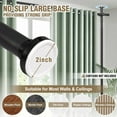 thumbnail image 5 of Room Divider Tension Curtain Rod, No Drill Floor to Ceiling Adjustable 4-10 Ft Height 30-147 Inch Width, Heavy Duty Space Separator, Privacy Partition for Dorm Office, 5 of 5
