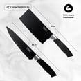 thumbnail image 2 of Juego De Cuchillos De Acero Inoxidable 8 Piezas Negro, 2 of 6
