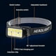 thumbnail image 5 of COB LED Headlamp USB Rechargeable Headlight Torch Work Light Bar Head Band Lamp, 5 of 5