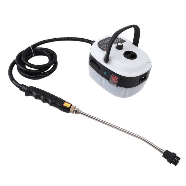 M Buder Limpiador de Vapor Portátil 1500W, Alta Presión 105°C, Blanco, Enchufe Europeo 220V