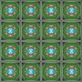 thumbnail image 1 of Ahgly Company Machine Washable Indoor Square Transitional Green Area Rugs, 3' Square, 1 of 7