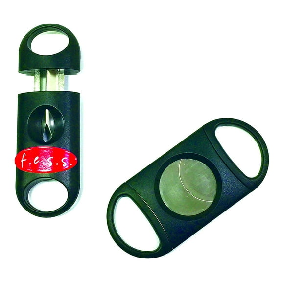Fess 2 Piece Gift Set Guillotine 80 Ring Guage and 62R V Cut Cigar Cutter