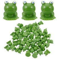 Clispeed 50pcs Tiny Frog Models for Indoor Display Garden Decor with Delicate Design for
