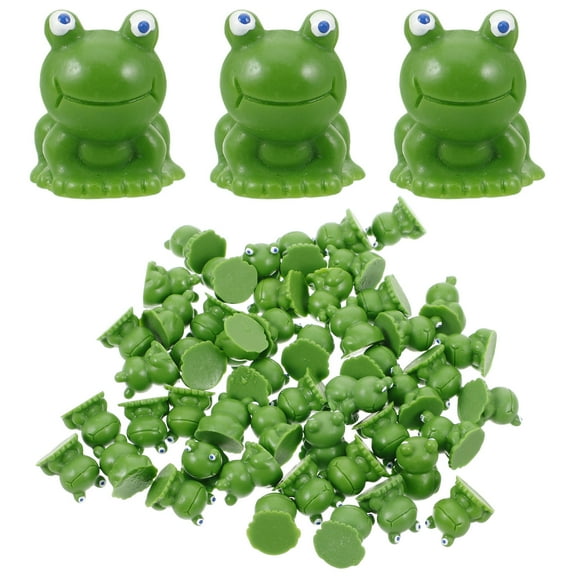 Clispeed 50pcs Tiny Frog Models for Indoor Display Garden Decor with Delicate Design for
