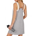 thumbnail image 5 of UVN Summer Dresses for Women Sleeveless Casual Shorts Jumpsuits Spaghetti Straps Romper Sundress with Pockets, 5 of 9