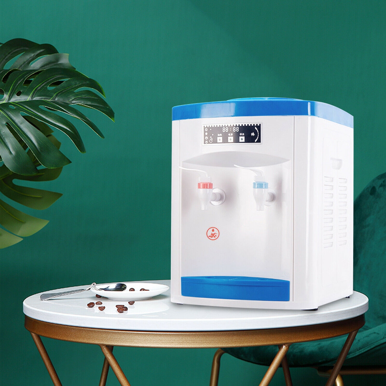DENEST Electric Hot Cold Water Dispenser Freestanding Top Loading Water Dispenser 550W White