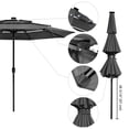 thumbnail image 4 of Yescom 11 Ft 3 Tier Patio Umbrella with Solar LED UV70+ Crank Tilt Button, 4 of 12