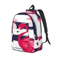 thumbnail image 2 of Balery Pink Flamingos Vintage Canvas Backpack for Men and Women - Large Capacity, Durable Travel Laptop Bag for School, Work, Hiking, and Outdoor Activities, 2 of 7