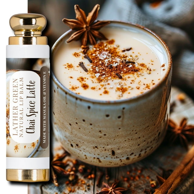 Baume à Lèvres Naturel Chai Spice Latte, 1 Pce par LatherGreen
