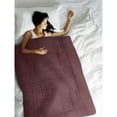 thumbnail image 1 of Safdie & Co. Premium Ultra Soft Therapeutic Microfiber Weighted Blanket Burgundy, 1 of 2