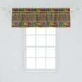 thumbnail image 2 of Ambesonne Colorful Window Valance, Geometric Modern Tones, 54" X 18", Multicolor, 2 of 3