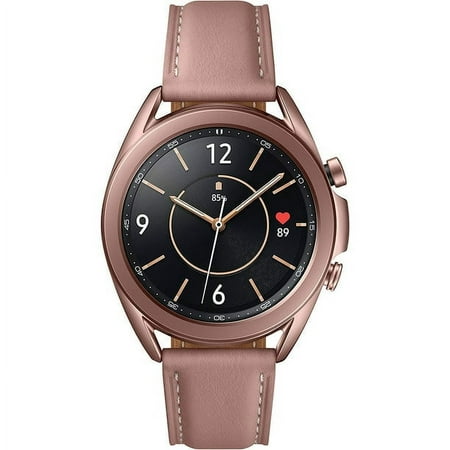 Samsung Galaxy Watch 3 (GPS, 41MM) - Mystic Bronze Smartwatch with Leather Band SM-R850 - Certified A-Stock