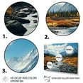 thumbnail image 3 of Designart "Wilderness of the Canadian Yukon III" Landscapes Metal Wall Art Set, 3 of 5
