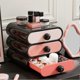 thumbnail image 2 of Makeup Organiser with 3 Drawers Hygienic Aesthetic Cosmetic Holder for Nail Lipstick Jewelry, 2 of 5