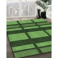 thumbnail image 3 of Ahgly Company Machine Washable Indoor Round Transitional Dark Forest Green Area Rugs, 7' Round, 3 of 7