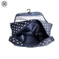thumbnail image 5 of Luxtrada Portable Hanging Toiletry Bag Travel Makeup Pouch Waterproof Travel Kit Organizer Bathroom Storage Toiletry Bag with Hanging Hook Hanging Organizer Bag for Women Girls (Navy), 5 of 6