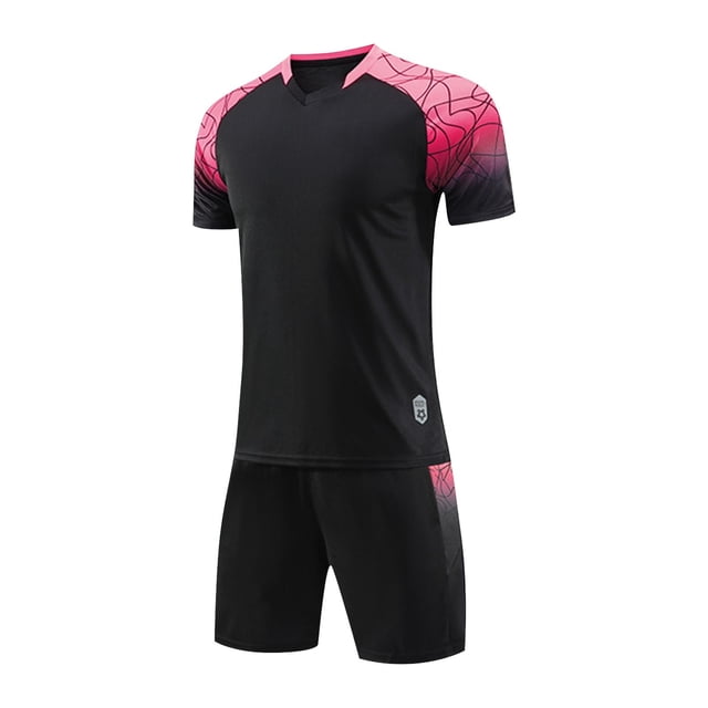 Children's Gradient Basketball Uniform Set Training Suit Sweat-Absorbing Side Pocket Sportswear
