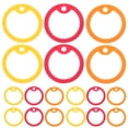 thumbnail image 1 of Miangastore 12pcs Dog Tag Hoops Silicone Dog Name Tag Silencers Mute Rings, 1 of 8