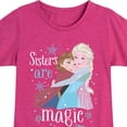 thumbnail image 3 of Frozen - Winter - Sisters Are Magic - Toddler & Youth Girls Short Sleeve Graphic T-Shirt, 3 of 5
