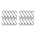 thumbnail image 1 of Wosthever Ganchos en S duraderos y fáciles de usar de 10 piezas para colgar ganchos en S ganchos en forma de S de alta resistencia ganchos en S negro en forma de S 2Conjunto, 1 of 6
