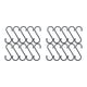 thumbnail image 1 of Matsuzay 10 ganchos fáciles de colgar para colgar ganchos en S duraderos y convenientes ganchos en forma de S de alta resistencia ganchos en S negro en forma de S 2Conjunto, 1 of 6