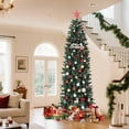 thumbnail image 2 of Ourlova 9FT Artificial Pencil Tree Prelit Easy Assembly for Home Office Party Sturdy Metal Stand, 2 of 7