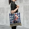 thumbnail image 4 of Patriotic Scottish Terrier 4th of July Independence Paws All Over Print 3D Canvas Tote Bag Scottie Dog Lover Gifts Reusable Handbag - 02010, 4 of 5